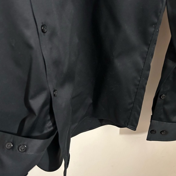 Calvin Klein Men’s Dress Shirt (2 solids colors - Black & Gray) - Picture 3 of 4